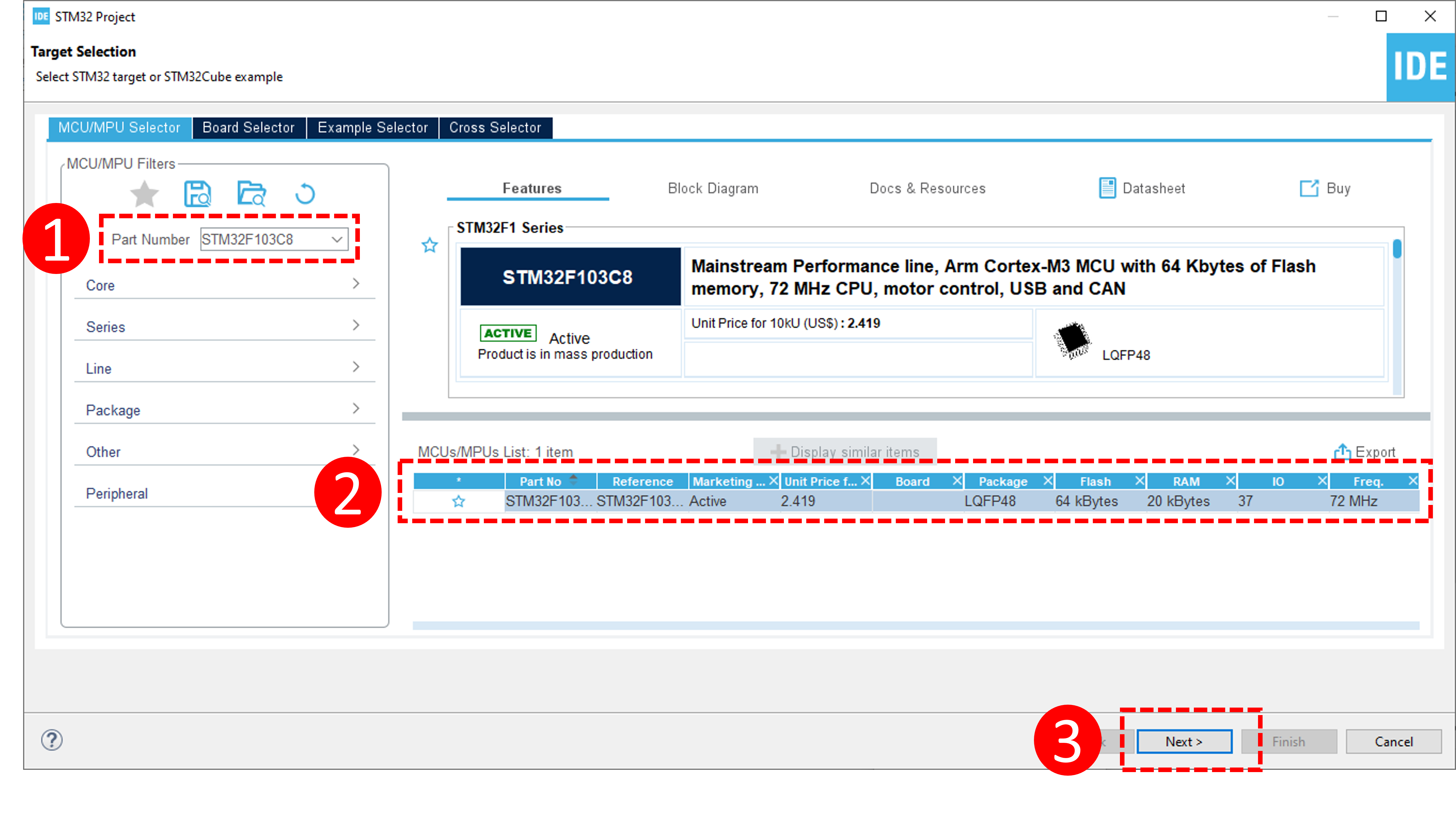 stm32cubeide target